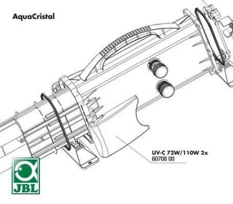 JBL UV-C 72/110W сlosing сlips - Запирающие клипсы для корпуса УФ-стерилизаторов AquaCristal UV-C 72/110W 2 шт.