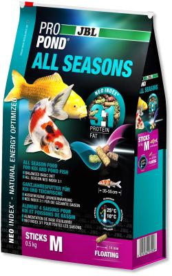 Корм для прудовых рыб JBL ProPond All Seasons M 24л
