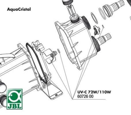 JBL UV-C 72/110W turbo bypass switch - Регулятор потока для УФ-стерилизаторов AquaCristal UV-C 72/110W