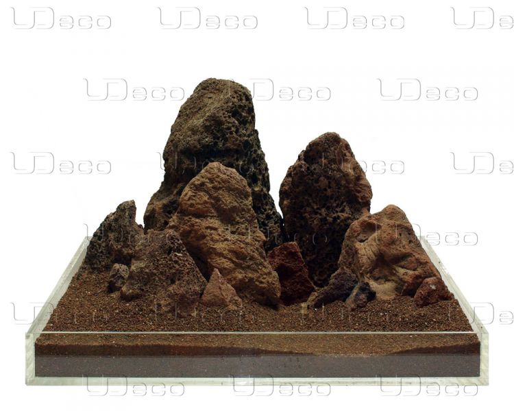 Камень UDeco Brown Lava MIX SET 12