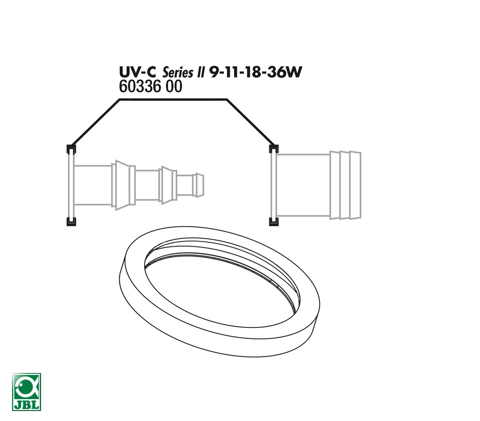 JBL O-Ring fur Schlauchanschluss UV-C 9-36W - Прокладка присоединительного штуцера для UV-C стерилизаторов на 9 11 18 и 36 ватт 2 шт.
