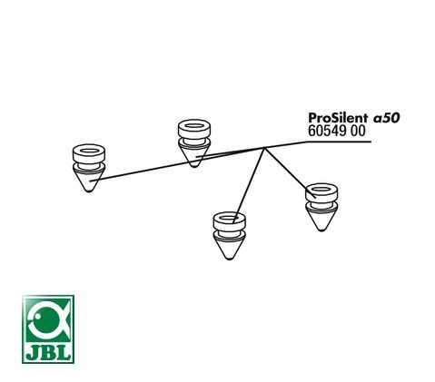 JBL PS a50 rubber stands - Резиновые ножки для компрессора ProSilent a50 4 шт.