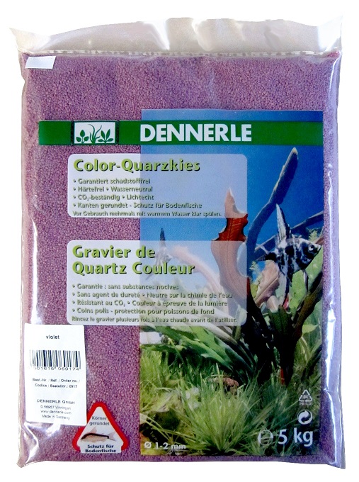 Грунт Dennerle Color Quartz Gravel фиолетовый 5кг