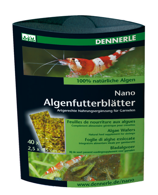 Корм для креветок Dennerle Nano Algenfutterblatter