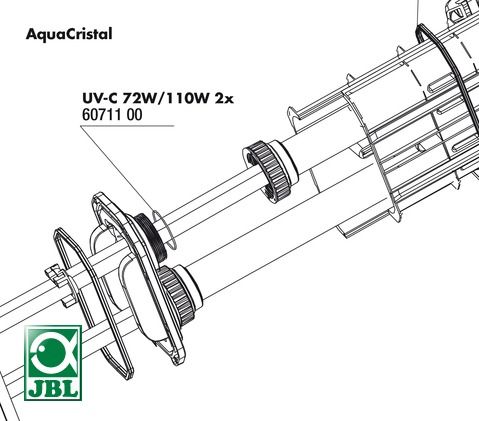 JBL UV-C 72/110W O-Ring - Уплотнительное кольцо для кварцевой колбы УФ-стерилизаторов AquaCristal UV-C 72/110W