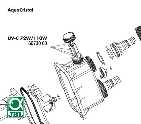 JBL UV-C 72/110W impeller kit - Крыльчатка для контроллера потока УФ-стерилизаторов AquaCristal UV-C 72/110W