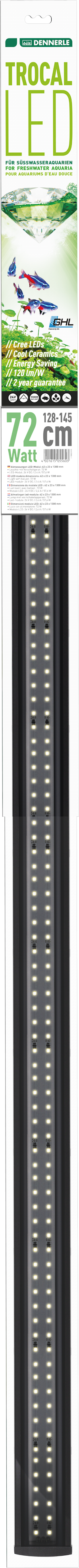 Светильник светодиодный Dennerle Trocal LED 130 128-145см