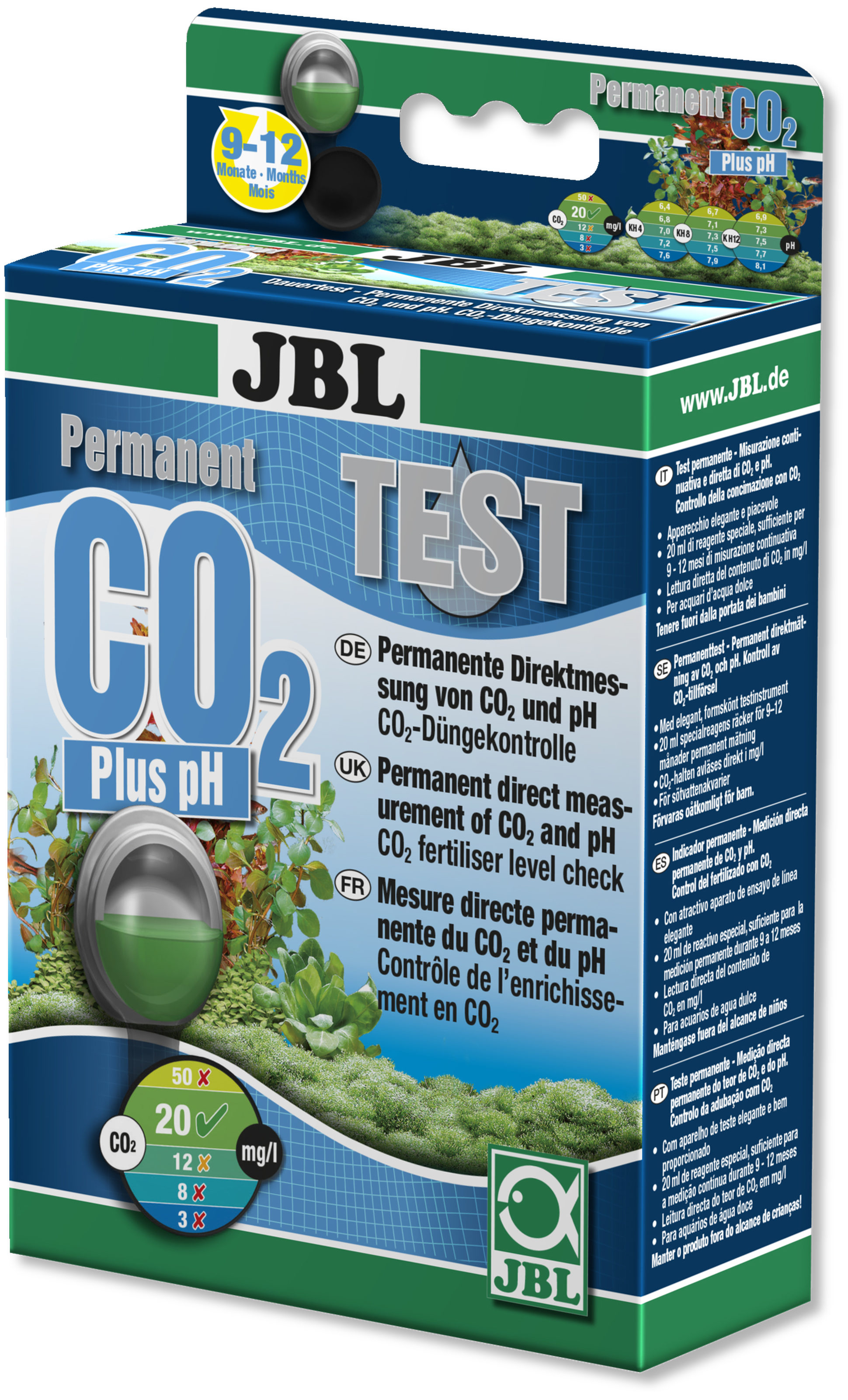 Тест JBL CO2-pH Permanent Test-Set 2
