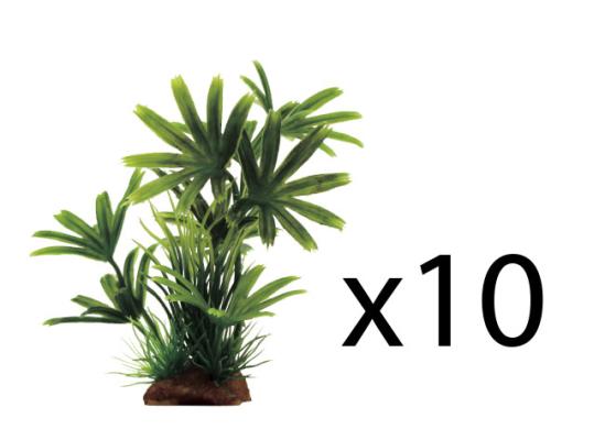 Набор искуственных растений ArtUniq Bambusa green mix 15 13x5x15см 10шт