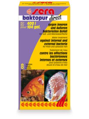 Лекарство для рыб Sera Baktopur Direct 24табл