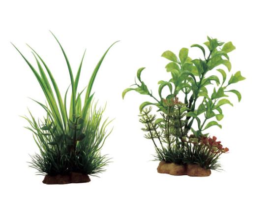 Набор искуственных растений ArtUniq Acorus mix 20 12x10x20см + Ludwigia mix 13 10x5x13см