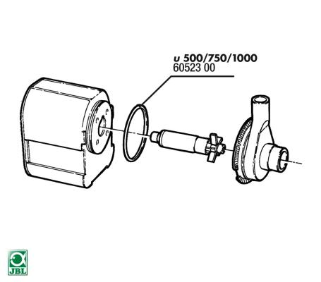JBL Dichtung fur Rotorabdeckung PF 500/750/1000 - Прокладка крышки ротора для помп PF 500/750/1000 2 шт.