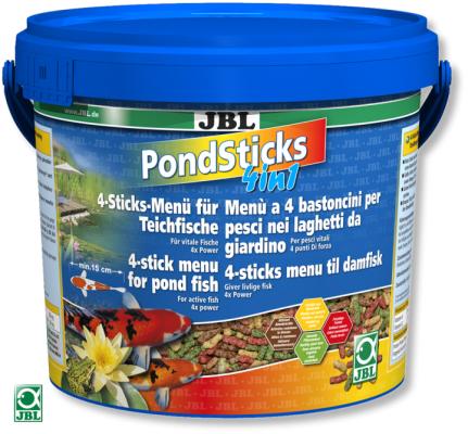 Корм для прудовых рыб JBL Pond Sticks 4in1 5,5л