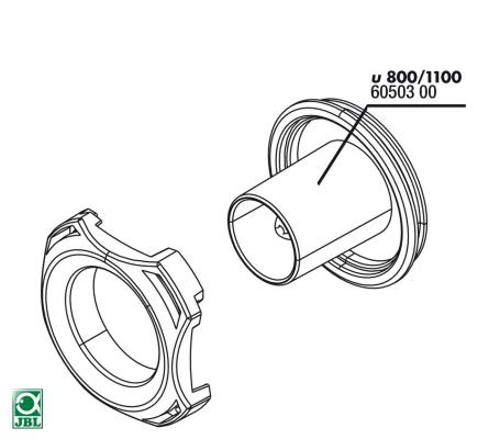 JBL Cover + hose connection ProFlow (u) - Крышка ротора и коннектор шланга для помпы ProFlow u800/1100