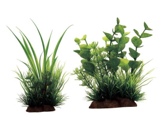 Набор искуственных растений ArtUniq Acorus mix 20 12x10x20см + Bacopa mix 12 10x5x12см