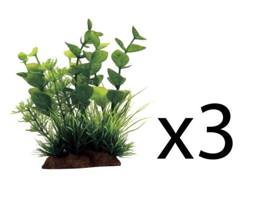 Набор искуственных растений ArtUniq Bacopa mix 12 10x5x12см 3шт