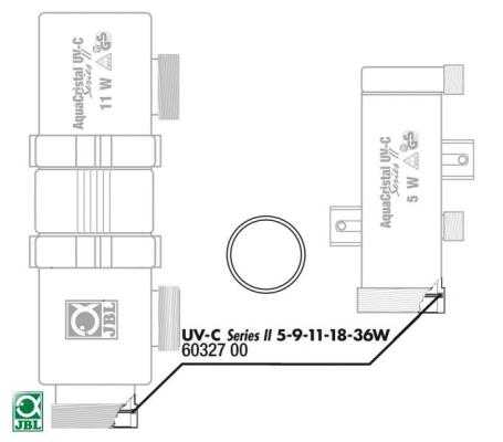 JBL O-Ring fur Gehause (innen) UV-C - Внутренняя прокладка корпуса для UV-C стерилизаторов 5 9 11 18 36 ватт