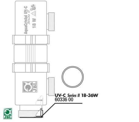 JBL UV-C 18/36W O-Ring - Уплотнительное кольцо для входа лампы в корпус УФ-стерилизатора 18/36 Вт