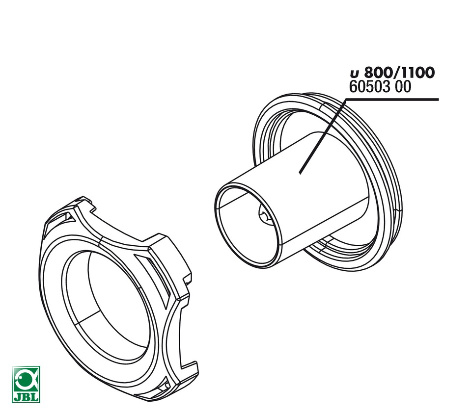 JBL Cover + hose connection ProFlow (u) - Крышка ротора и коннектор шланга для помпы ProFlow u2000