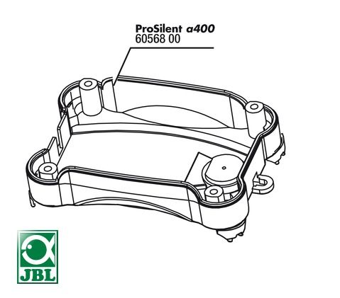 JBL PS a400 casing bottom - Нижняя часть корпуса компрессора ProSilent a400 с ножками