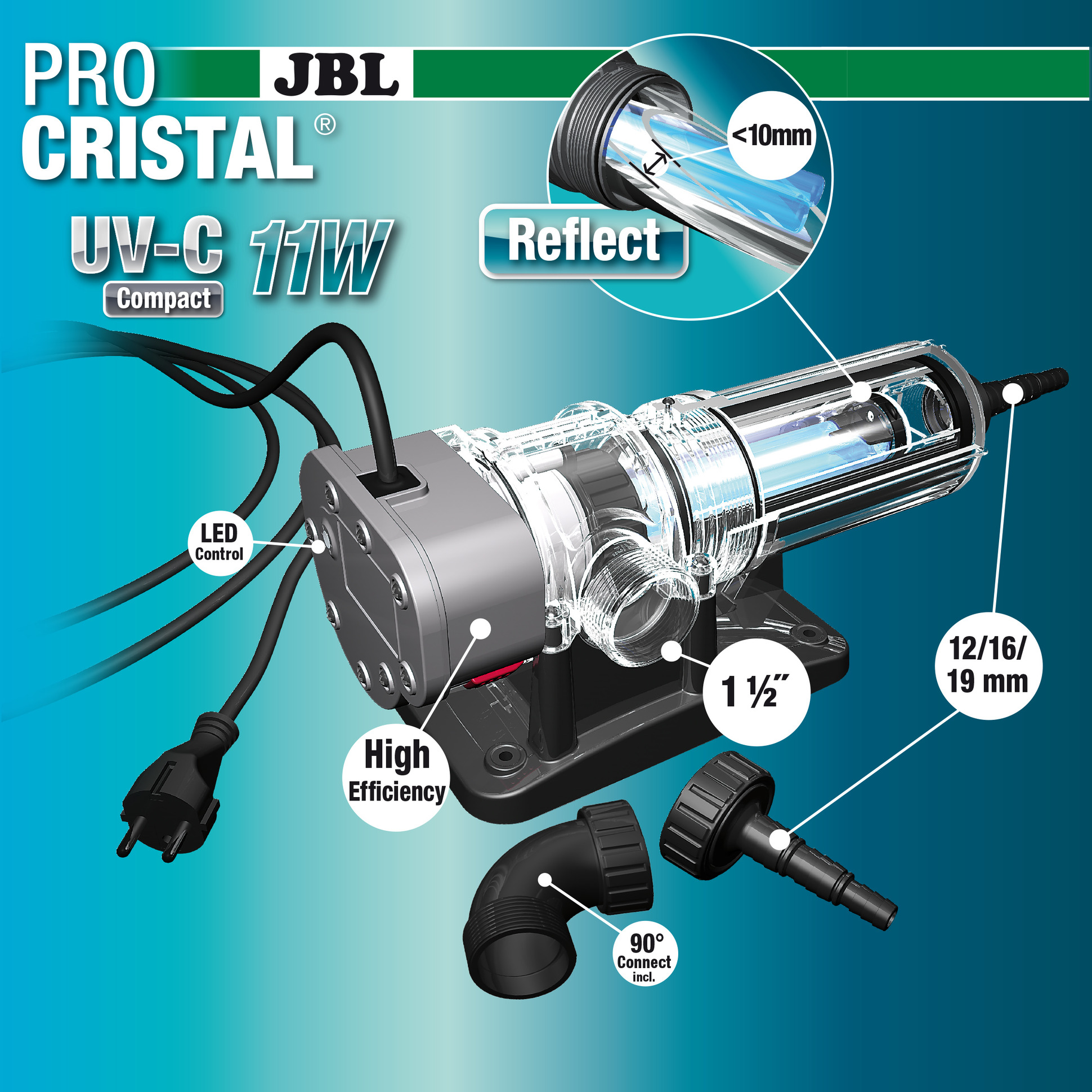Стерилизатор JBL ProCristal Compact UV-C 11Вт