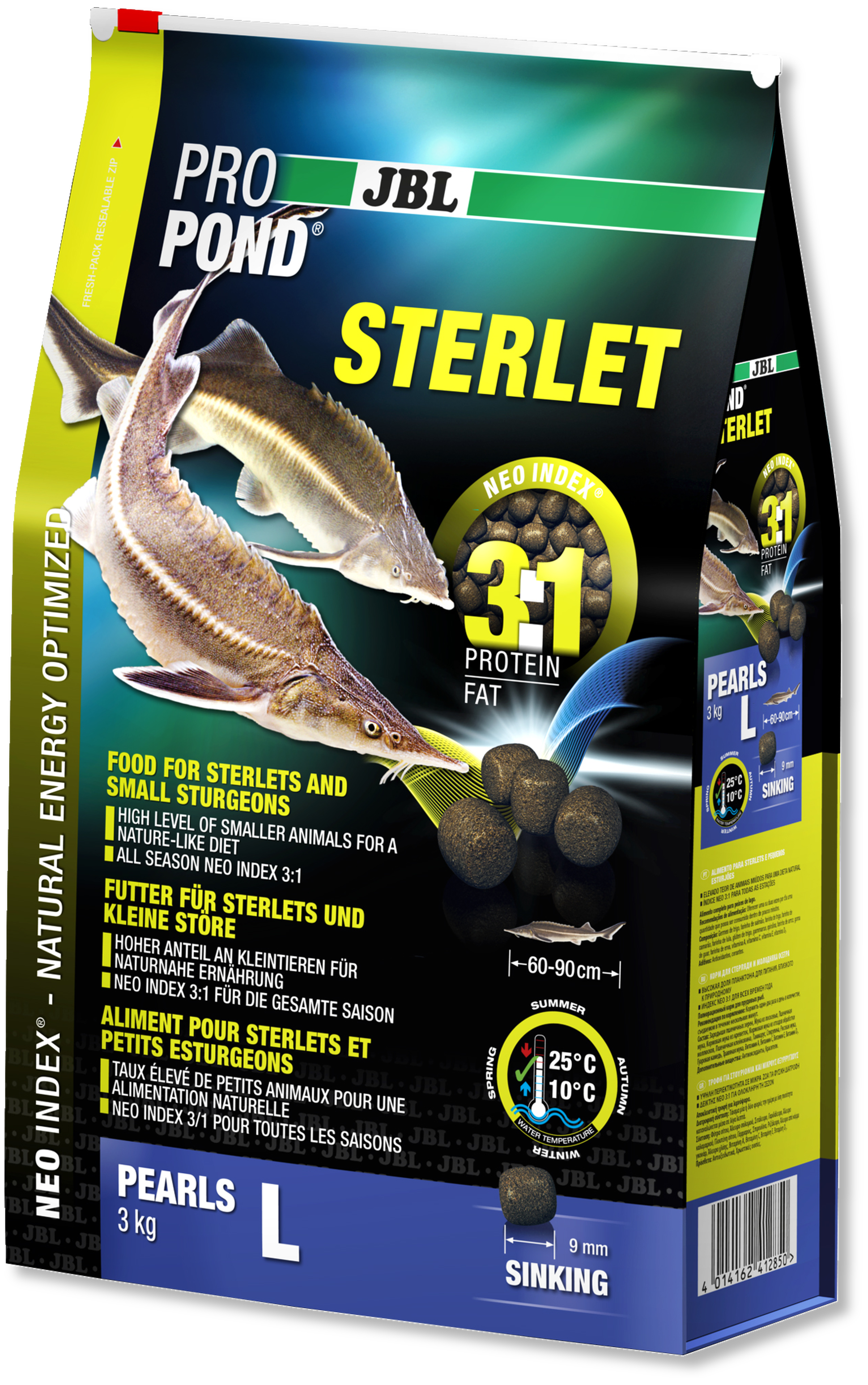 Корм для прудовых рыб JBL ProPond Sterlet L 12л