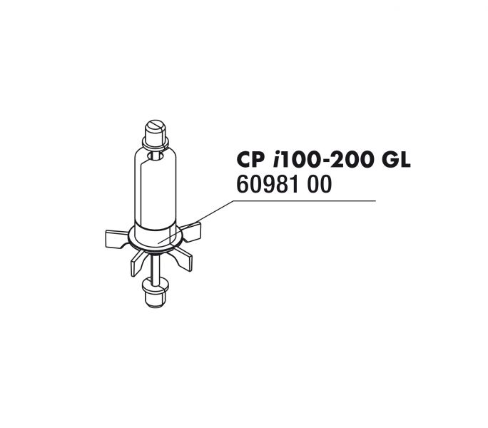 JBL CP i_gl i100/200 Impeller - Ротор c осью для внутренних фильтров JBL CristalProfi i100/200 greenline