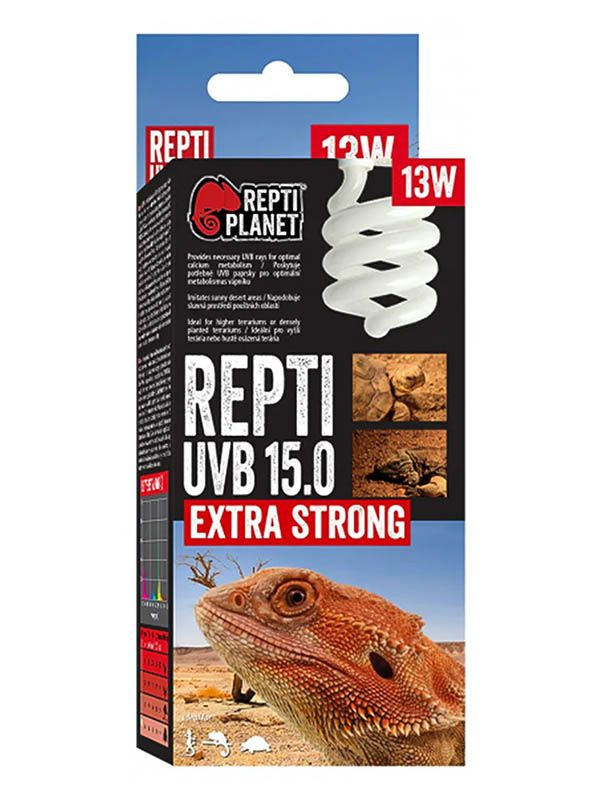 Лампа люминесцентная компакт Repti Planet UVB 15.0  13W