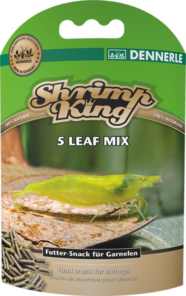 Корм для креветок Dennerle Shrimp King 5 Leaf Mix  45г