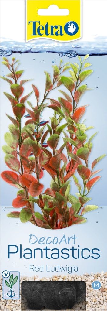 Пластиковое растение Tetra DecoArt Plant M Red Ludwigia 23см