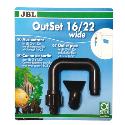 JBL OutSet wide 16/22 (CP e1500) - Комплект трубок/переходников для вывода воды из фильтра через широкое сплющенное сопло для фильтра CristalProfi е1500