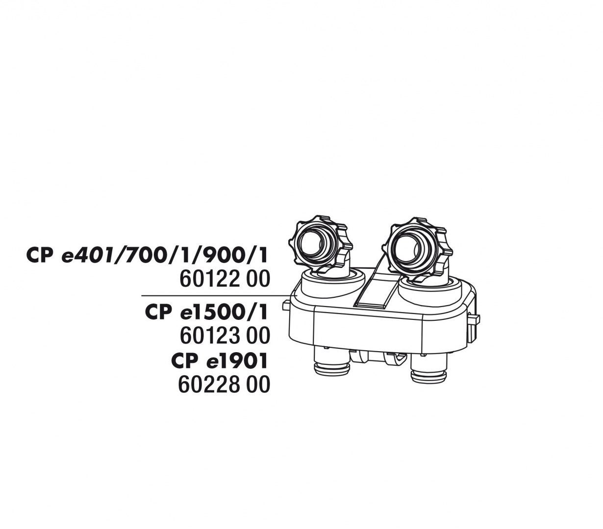 JBL Hose connecting block - Блок коннекторов шлангов для внешнего фильтра CP e 402/702/902