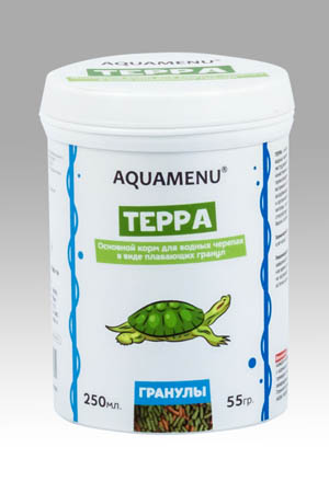 Корм для водных черепах Аква Меню Терра 250мл