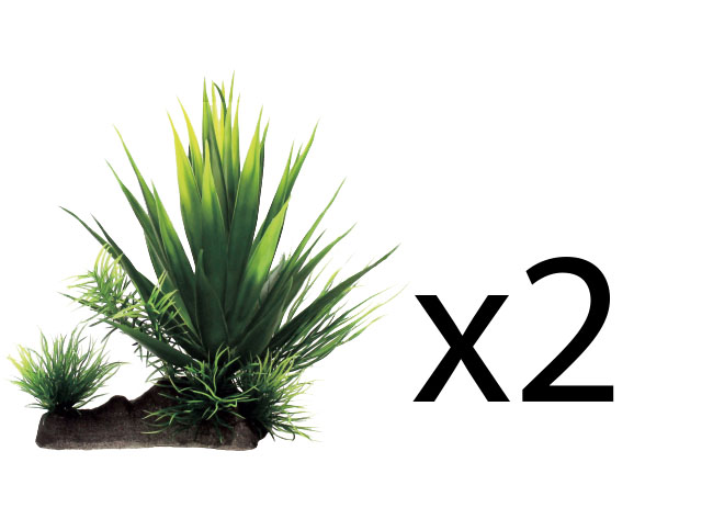 Набор искуственных растений ArtUniq Agave mix 18 20x16x18см 2шт