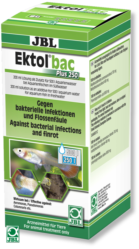 Лекарство для рыб JBL Ektol bac Plus 250 200мл