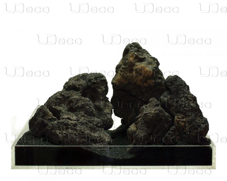 Камень UDeco Black Lava MIX SET 15