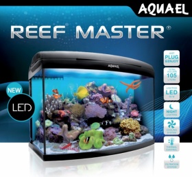 Морской аквариум Aquael REEF MASTER LED черный 105л